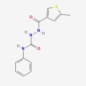 2-[(5-methyl-3-thienyl)carbonyl]-N-phenylhydrazinecarboxamide