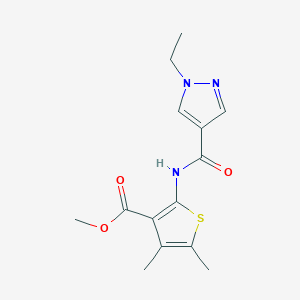 methyl 2-{[(1-ethyl-1H-pyrazol-4-yl)carbonyl]amino}-4,5-dimethyl-3-thiophenecarboxylate