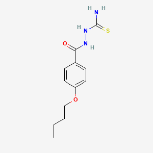 molecular formula C12H17N3O2S B4539589 2-(4-butoxybenzoyl)hydrazinecarbothioamide 