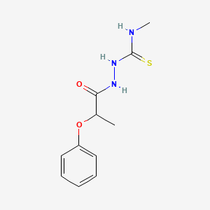 molecular formula C11H15N3O2S B4539605 N-methyl-2-(2-phenoxypropanoyl)hydrazinecarbothioamide 