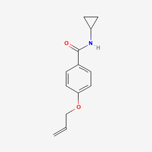 molecular formula C13H15NO2 B4539655 4-(allyloxy)-N-cyclopropylbenzamide 
