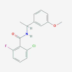 2-chloro-6-fluoro-N-[1-(3-methoxyphenyl)ethyl]benzamide
