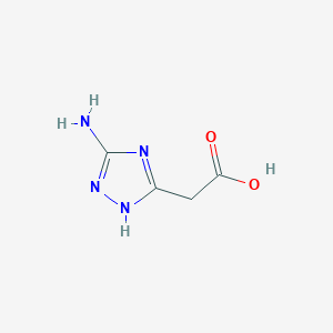 molecular formula C4H6N4O2 B045398 (3-氨基-1H-1,2,4-三唑-5-基)乙酸 CAS No. 143832-52-4
