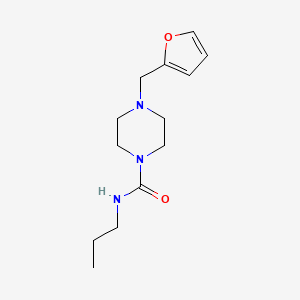 4-(2-furylmethyl)-N-propyl-1-piperazinecarboxamide