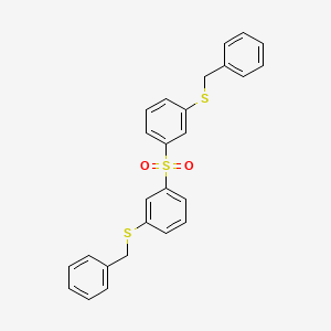 molecular formula C26H22O2S3 B4539861 1,1'-sulfonylbis[3-(benzylthio)benzene] 