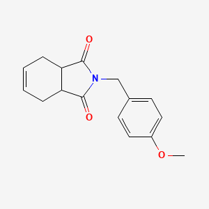 molecular formula C16H17NO3 B4539895 2-(4-methoxybenzyl)-3a,4,7,7a-tetrahydro-1H-isoindole-1,3(2H)-dione 