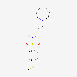 N-[3-(1-azepanyl)propyl]-4-(methylthio)benzenesulfonamide