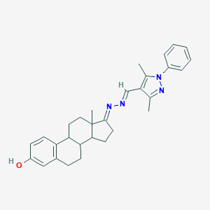 3,5-dimethyl-1-phenyl-1H-pyrazole-4-carbaldehyde [3-hydroxyestra-1,3,5(10)-trien-17-ylidene]hydrazone