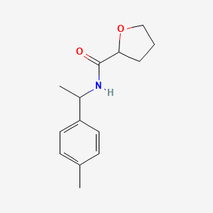 molecular formula C14H19NO2 B4539913 N-[1-(4-methylphenyl)ethyl]tetrahydro-2-furancarboxamide 