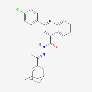 molecular formula C28H28ClN3O B453995 N'-[1-(1-adamantyl)ethylidene]-2-(4-chlorophenyl)-4-quinolinecarbohydrazide 