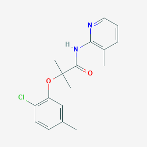 molecular formula C17H19ClN2O2 B4539950 2-(2-chloro-5-methylphenoxy)-2-methyl-N-(3-methyl-2-pyridinyl)propanamide 