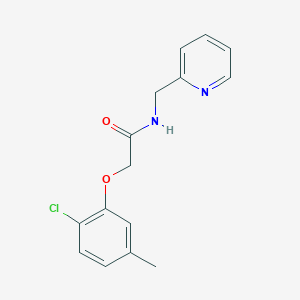 molecular formula C15H15ClN2O2 B4539979 2-(2-chloro-5-methylphenoxy)-N-(2-pyridinylmethyl)acetamide 