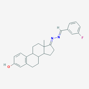 molecular formula C25H27FN2O B454000 3-Fluorobenzaldehyde [3-hydroxyestra-1,3,5(10)-trien-17-ylidene]hydrazone 