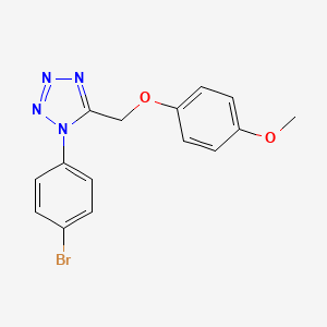 molecular formula C15H13BrN4O2 B4540079 1-(4-bromophenyl)-5-[(4-methoxyphenoxy)methyl]-1H-tetrazole 