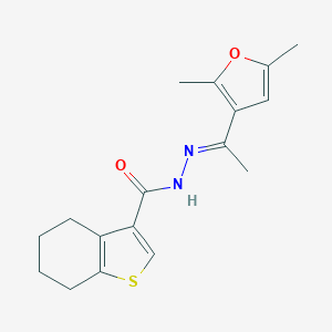 N'-[1-(2,5-dimethyl-3-furyl)ethylidene]-4,5,6,7-tetrahydro-1-benzothiophene-3-carbohydrazide