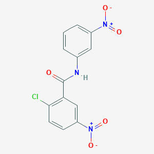 molecular formula C13H8ClN3O5 B4540144 2-chloro-5-nitro-N-(3-nitrophenyl)benzamide 