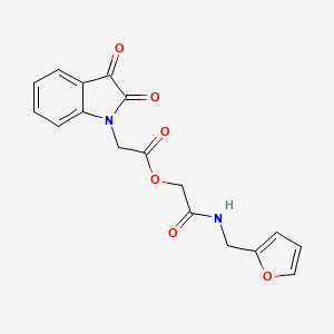 molecular formula C17H14N2O6 B4540161 2-[(2-furylmethyl)amino]-2-oxoethyl (2,3-dioxo-2,3-dihydro-1H-indol-1-yl)acetate 