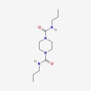molecular formula C12H24N4O2 B4540201 N,N'-dipropyl-1,4-piperazinedicarboxamide 