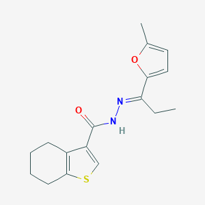 N'-[1-(5-methyl-2-furyl)propylidene]-4,5,6,7-tetrahydro-1-benzothiophene-3-carbohydrazide