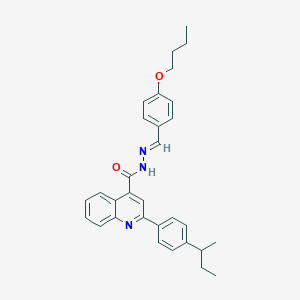 N'-(4-butoxybenzylidene)-2-(4-sec-butylphenyl)-4-quinolinecarbohydrazide