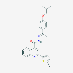 N'-[1-(4-isobutoxyphenyl)ethylidene]-2-(5-methyl-2-thienyl)-4-quinolinecarbohydrazide