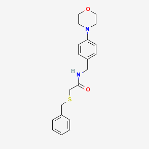 2-(benzylthio)-N-[4-(4-morpholinyl)benzyl]acetamide