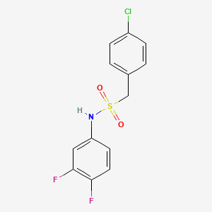 molecular formula C13H10ClF2NO2S B4540393 1-(4-chlorophenyl)-N-(3,4-difluorophenyl)methanesulfonamide 
