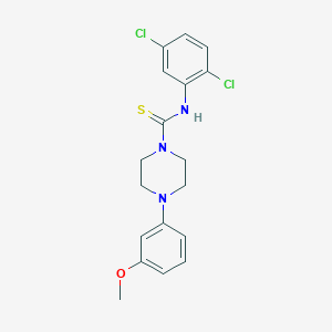 molecular formula C18H19Cl2N3OS B4540430 N-(2,5-二氯苯基)-4-(3-甲氧基苯基)-1-哌嗪甲硫酰胺 