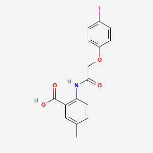 2-{[(4-iodophenoxy)acetyl]amino}-5-methylbenzoic acid