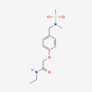 molecular formula C13H20N2O4S B4540460 N-ethyl-2-(4-{[methyl(methylsulfonyl)amino]methyl}phenoxy)acetamide 
