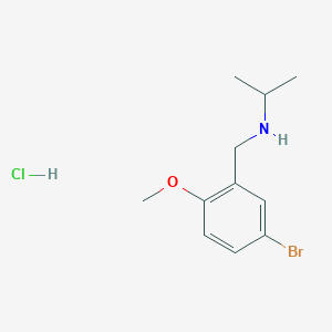 molecular formula C11H17BrClNO B4540478 N-(5-bromo-2-methoxybenzyl)propan-2-amine hydrochloride 