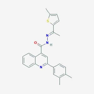 2-(3,4-dimethylphenyl)-N'-[1-(5-methyl-2-thienyl)ethylidene]-4-quinolinecarbohydrazide