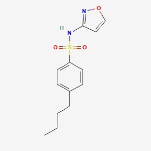 molecular formula C13H16N2O3S B4540521 4-butyl-N-3-isoxazolylbenzenesulfonamide 