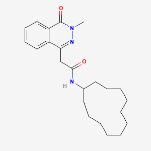 molecular formula C23H33N3O2 B4540524 N-cyclododecyl-2-(3-methyl-4-oxo-3,4-dihydro-1-phthalazinyl)acetamide 