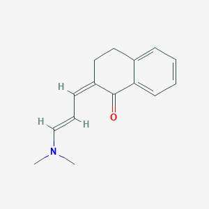 molecular formula C15H17NO B4540528 2-[3-(dimethylamino)-2-propen-1-ylidene]-3,4-dihydro-1(2H)-naphthalenone CAS No. 56567-56-7