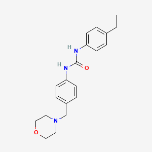 molecular formula C20H25N3O2 B4540542 N-(4-ethylphenyl)-N'-[4-(4-morpholinylmethyl)phenyl]urea 