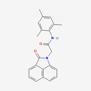 molecular formula C22H20N2O2 B4540556 N-mesityl-2-(2-oxobenzo[cd]indol-1(2H)-yl)acetamide 