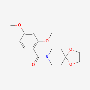 molecular formula C16H21NO5 B4540569 8-(2,4-dimethoxybenzoyl)-1,4-dioxa-8-azaspiro[4.5]decane 