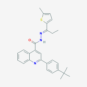 2-(4-tert-butylphenyl)-N'-[1-(5-methyl-2-thienyl)propylidene]-4-quinolinecarbohydrazide