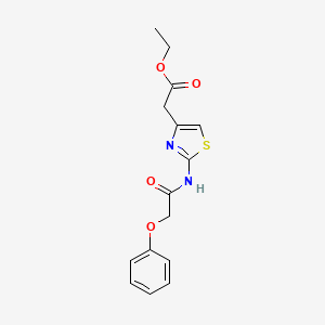 ethyl {2-[(phenoxyacetyl)amino]-1,3-thiazol-4-yl}acetate