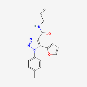 molecular formula C17H16N4O2 B4540600 N-allyl-5-(2-furyl)-1-(4-methylphenyl)-1H-1,2,3-triazole-4-carboxamide 