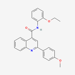 molecular formula C25H22N2O3 B4540609 N-(2-ethoxyphenyl)-2-(4-methoxyphenyl)-4-quinolinecarboxamide 