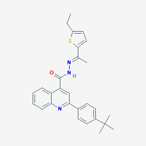 2-(4-tert-butylphenyl)-N'-[1-(5-ethyl-2-thienyl)ethylidene]-4-quinolinecarbohydrazide