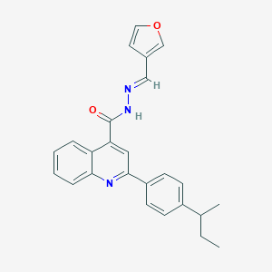 molecular formula C25H23N3O2 B454063 2-(4-sec-butylphenyl)-N'-(3-furylmethylene)-4-quinolinecarbohydrazide 