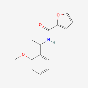 molecular formula C14H15NO3 B4540662 N-[1-(2-methoxyphenyl)ethyl]-2-furamide 