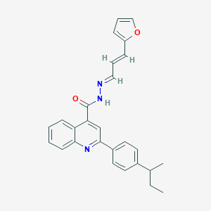 2-(4-sec-butylphenyl)-N'-[3-(2-furyl)-2-propenylidene]-4-quinolinecarbohydrazide