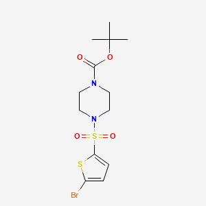 molecular formula C13H19BrN2O4S2 B4540711 tert-butyl 4-[(5-bromo-2-thienyl)sulfonyl]-1-piperazinecarboxylate 