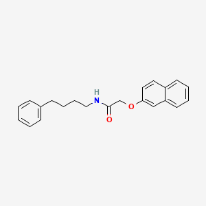 molecular formula C22H23NO2 B4540731 2-(2-naphthyloxy)-N-(4-phenylbutyl)acetamide 