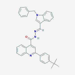 N'-[(1-benzyl-1H-indol-3-yl)methylene]-2-(4-tert-butylphenyl)-4-quinolinecarbohydrazide