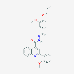 2-(2-methoxyphenyl)-N'-(3-methoxy-4-propoxybenzylidene)-4-quinolinecarbohydrazide